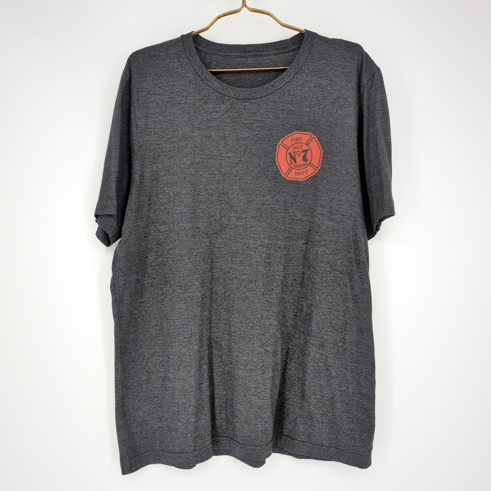 Jack Daniel's Tennessee Fire Whiskey Fireman's Unisex T-shirt/Tee - Size L - GUC